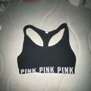 Pink sport bra